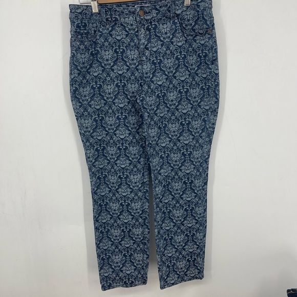 COLDWATER CREEK vintage look printed jeans, size 8 - Picture 1 of 5